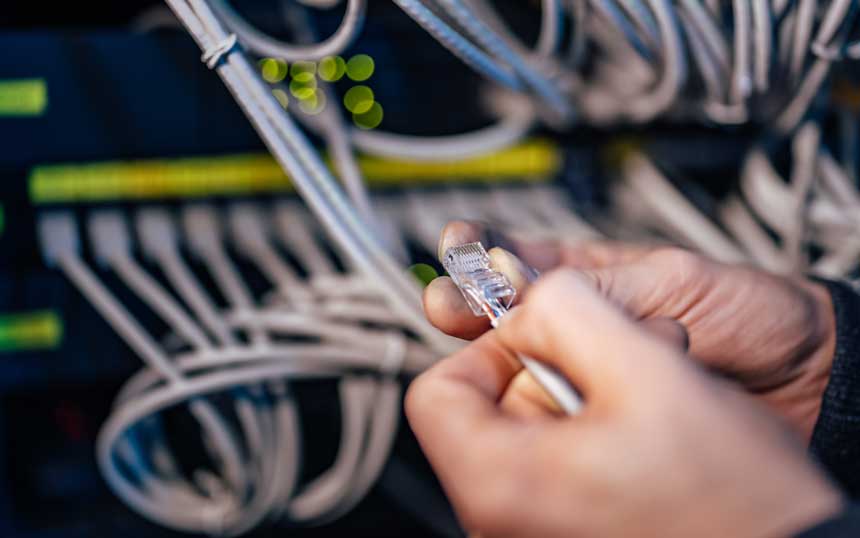 GLP Communications offers cabling and network for fiber, cat 5 and cat 6 pulls and connections