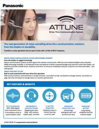 Panasonic Attune II Drive Thru System Brochure