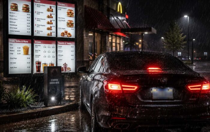 GLP Communications drive thru in the rain and problems it can cause